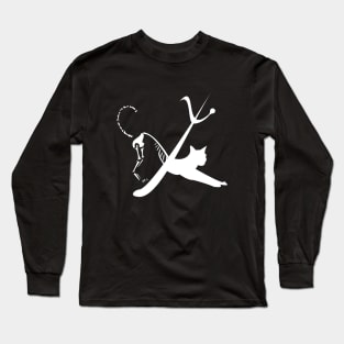 Dark Schrodinger's Cat Long Sleeve T-Shirt